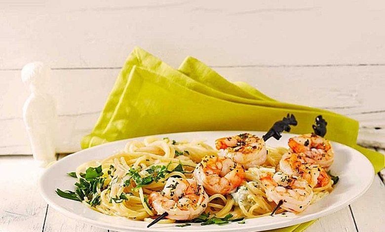 Photo of Zitronenspaghetti mit Kräutergarnelen