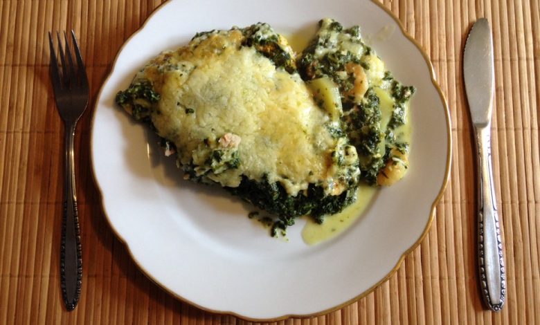 Photo of Fisch – Kartoffel – Auflauf mit Spinat und Knoblauch