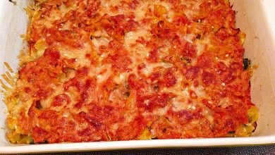 Photo of Überbackene Nudeln mit Cremespinat