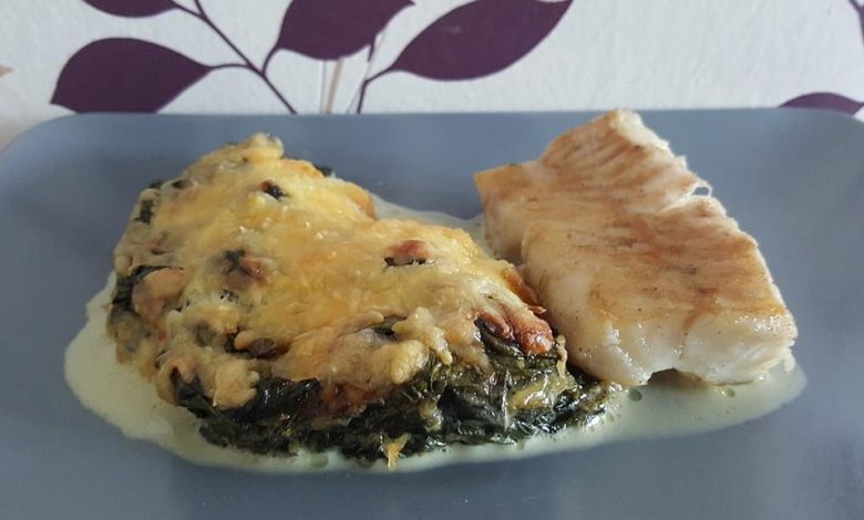 Photo of Blattspinat in Sahnesauce mit Käse überbacken