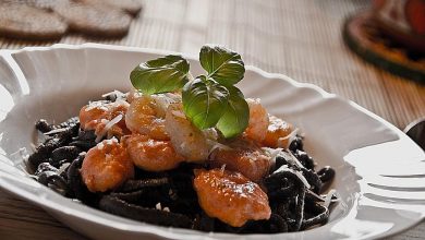 Photo of Spaghetti di Sepia in einer feurigen Scampi – Sauce