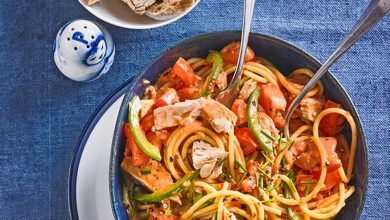 Photo of Paprika – Nudel – Salat mit Thunfisch