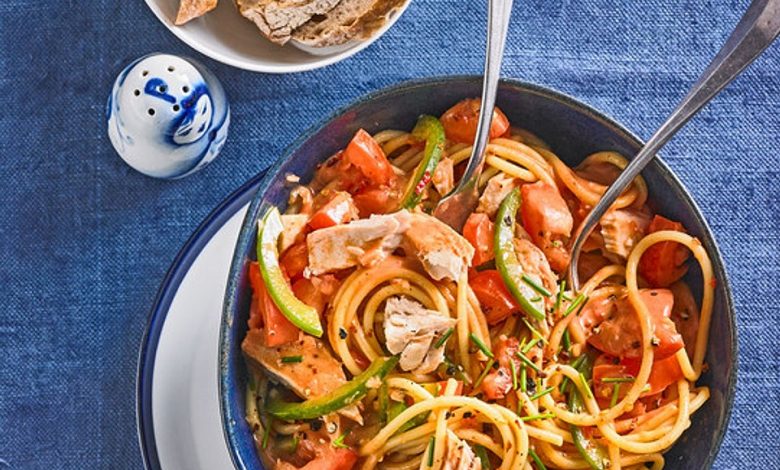 Photo of Paprika – Nudel – Salat mit Thunfisch