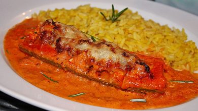 Photo of Gefüllte Zucchinischiffchen mit Feta