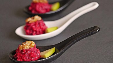 Photo of Rote Bete Salat mit Apfel und Walnuss