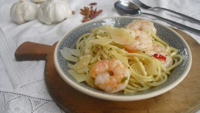 Photo of Spaghetti aglio e olio mit Knoblauchgarnelen