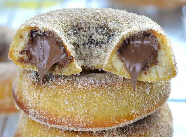 Photo of Donuts gefüllt mit nutella, aus dem backofen !