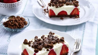 Photo of Einfacher Erdbeerkuchen ohne backen