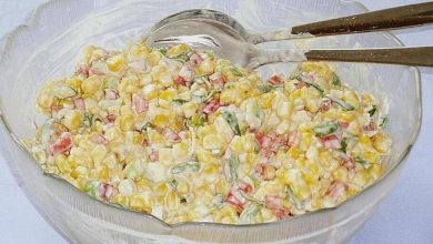 Photo of Mais paprikasalat mit sauerrahmdressing