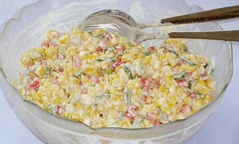 Photo of Mais paprikasalat mit sauerrahmdressing