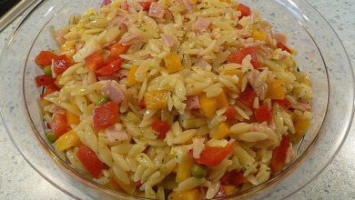 Photo of Paprika nudelsalat, schneller salat für heisse tage !