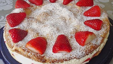 Photo of Erdbeer – Flocken – Torte