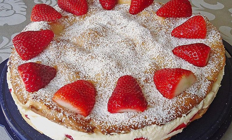 Photo of Erdbeer – Flocken – Torte