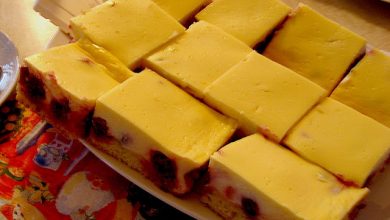 Photo of Käse – Kirsch – Kuchen vom Blech