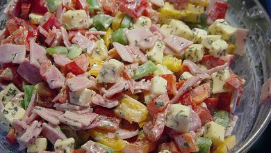 Photo of Paprika salat mit schinken & käse