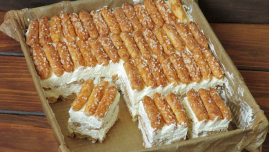 Photo of Butterkeks kuchen mit vanillecreme, ohne backen !