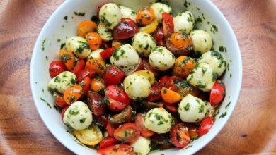 Photo of Italienischer tomaten salat mit mozzarella