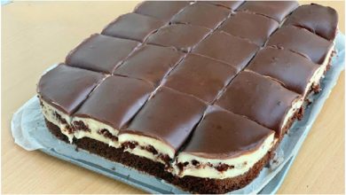 Photo of SCHOKO SCHNITTE MIT CREME – EIN TASSENREZEPT, SEHR LEICHT UND LECKER !