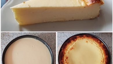 Photo of KÄSEKUCHEN OHNE BODEN MIT SCHNELLER ZUBEREITUNG
