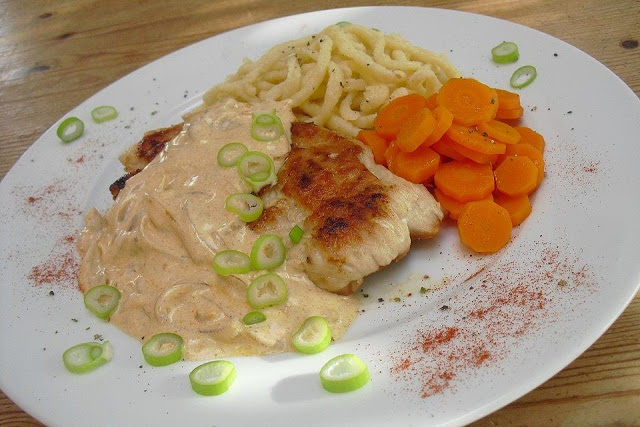 Photo of Rahm-Zwiebel-Schnitzel