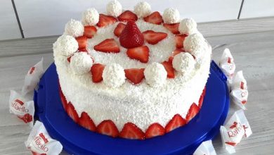 Photo of Erdbeer-Raffaello-Torte