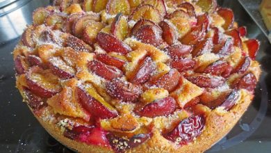 Photo of Pflaumenkuchen (Einfacher, schneller Kuchen für eine Springform)