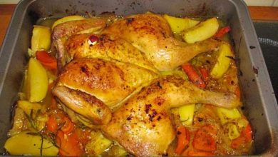 Photo of ARABISCHES ZITRONEN – KNOBLAUCH HUHN MIT KARTOFFELN UND ZWIEBELN