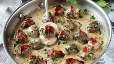 Photo of Hackbällchen in cremiger Champignon-Soße