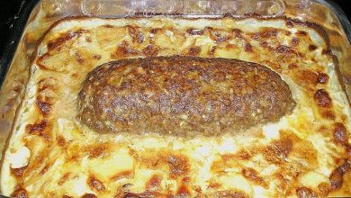 Photo of Hackbraten mit Kartoffeln in Sahne