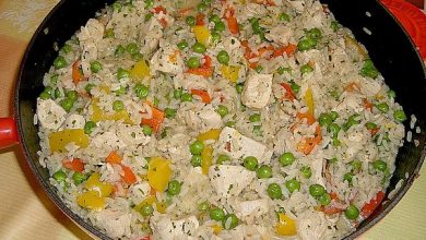 Photo of Reispfanne mit Gemüse und Hühnchen