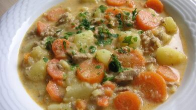 Photo of Kartoffel Hackfleisch Topf mit Schmand und Möhren