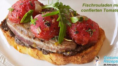 Photo of Fischrouladen mit confierten Tomaten
