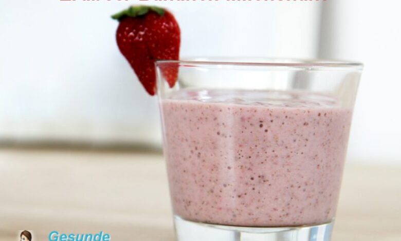 Photo of Erdbeer-Bananen-Milchshake