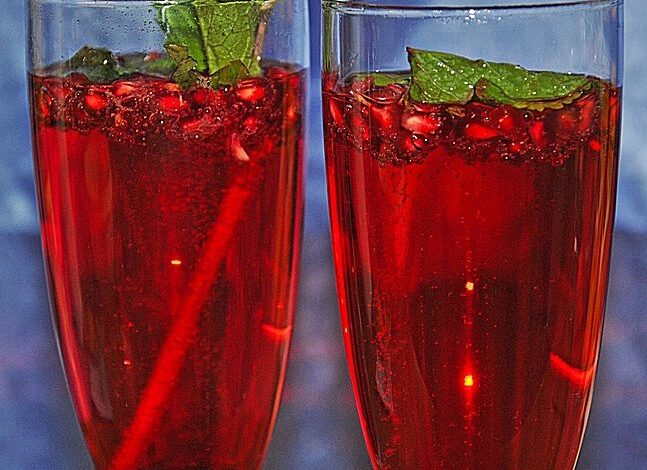 Photo of Granatapfel – Drink mit Prosecco und Minze