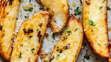 Photo of Knusprige Knoblauch-Kartoffeln