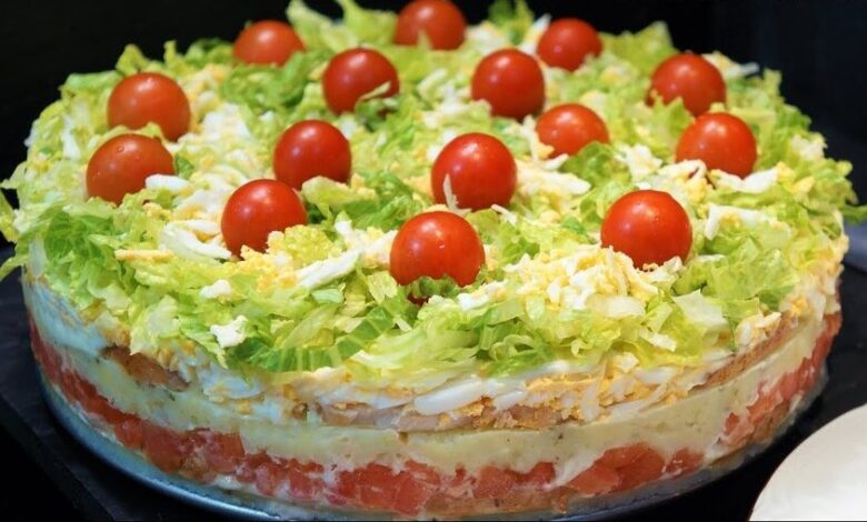 Photo of Salattorte fürs Grillen “Ein Stück Salat, bitte!”