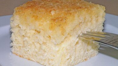 Photo of Buttermilchkuchen mit Kokos und Sahne