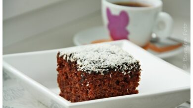 Photo of Saftige Kokos-Kakao-Schnitten oder Balsam für meine Seele