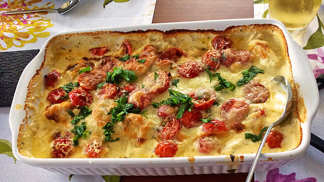 Photo of Mozzarella-Hähnchen in leckeres Basilikum