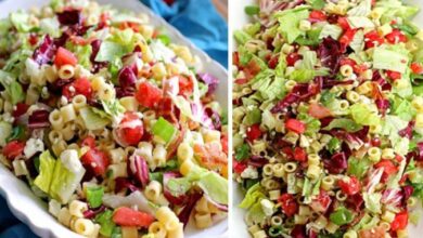 Photo of Frischer Gemüse-Käse-Nudelsalat