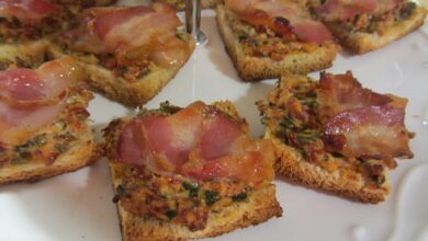 Photo of Bacon-Tomaten-Frischkäsehäppchen