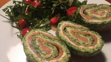 Photo of Lachs-Spinat-Rolle