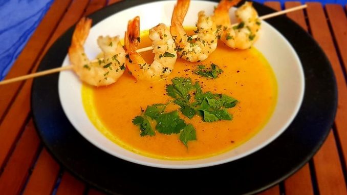 Photo of Kürbissuppe mit Ingwer und Kokosmilch