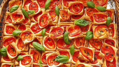 Photo of Blätterteig-Tomaten-Quadrate