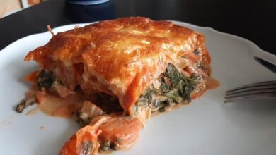 Photo of Vegetarische Spinat-Gemüse-Lasagne mit Tomatensoße