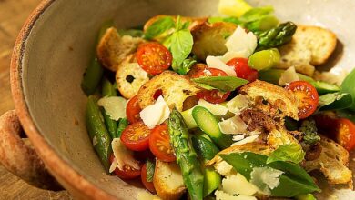 Photo of Spargel-Brotsalat