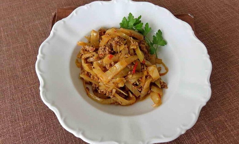 Photo of Hackfleisch – weisskohl – topf mit zimt