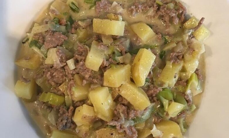 Photo of Hack-käse-topf mit lauch und kartoffeln