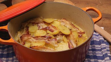 Photo of geschichteter kartoffeleintopf
