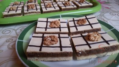 Photo of Mürbeteig-nuss-kuchen mit eigelb-glasur